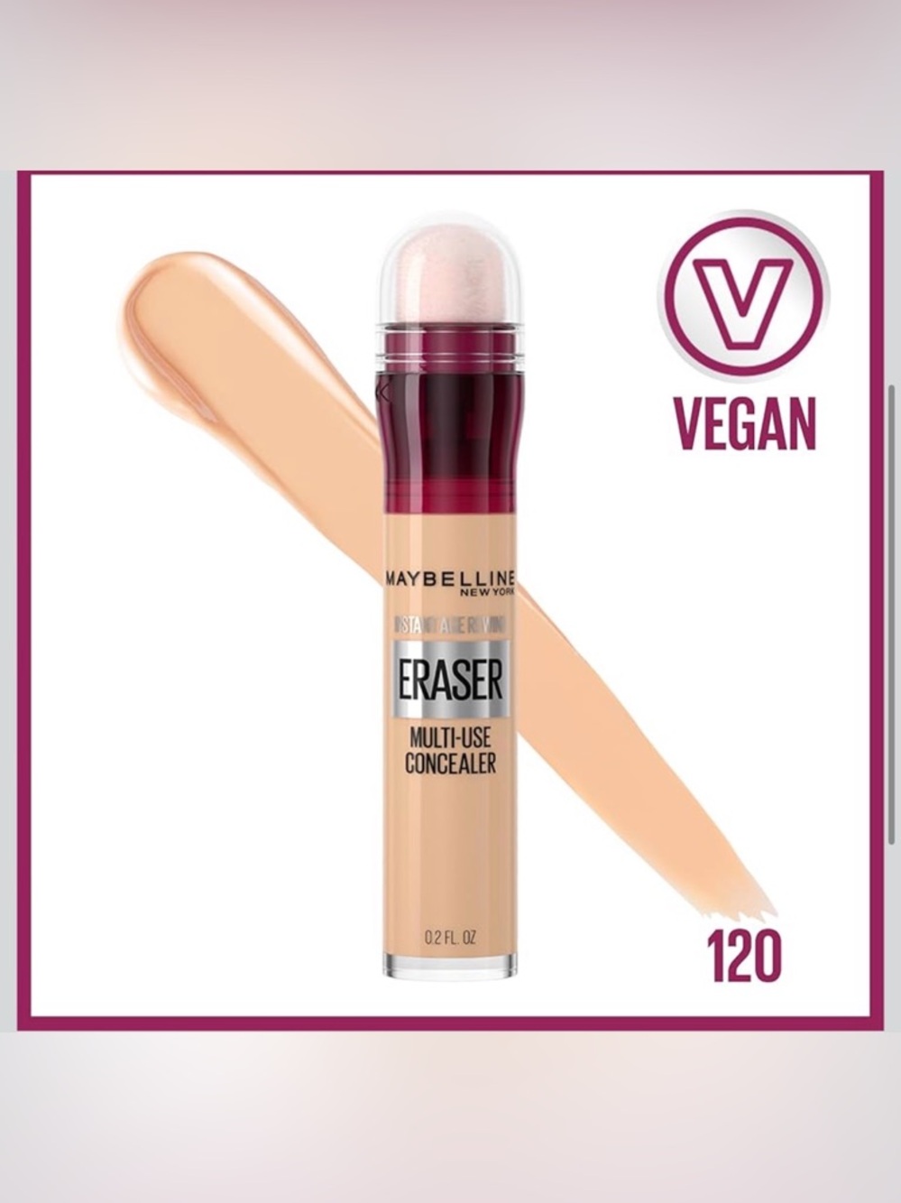 NWT- Maybelline Instant Age Rewind Eraser Dark Circles Multi-Use Concealer 120 - Picture 2 of 11